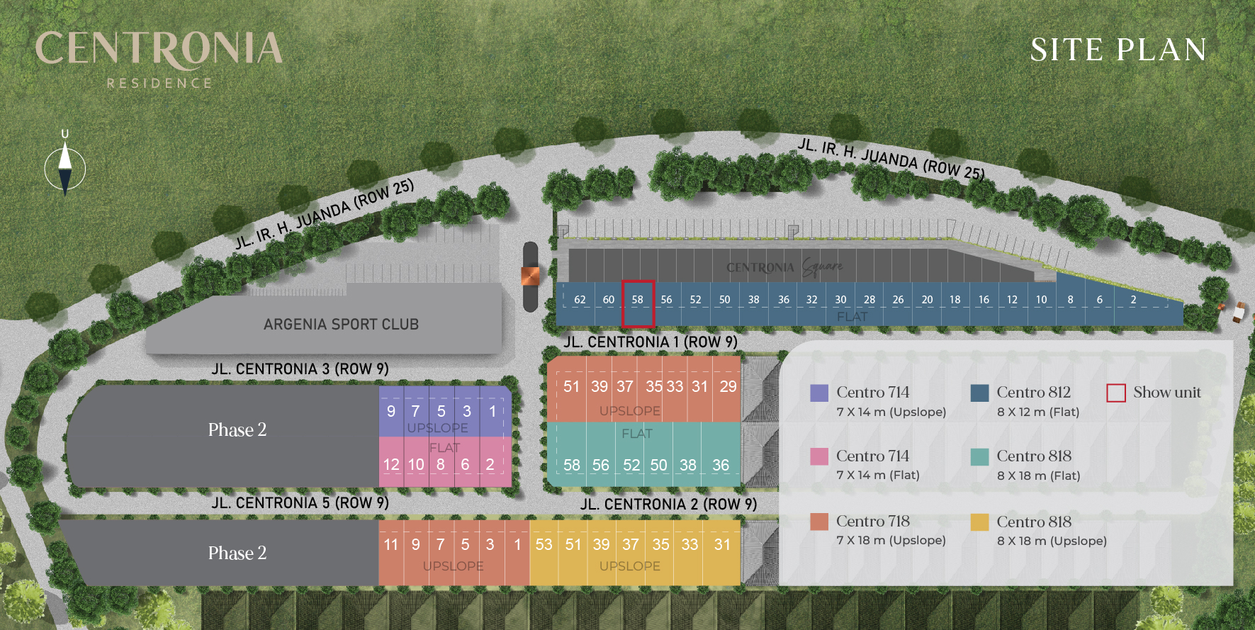Centronia Residence - Siteplan
